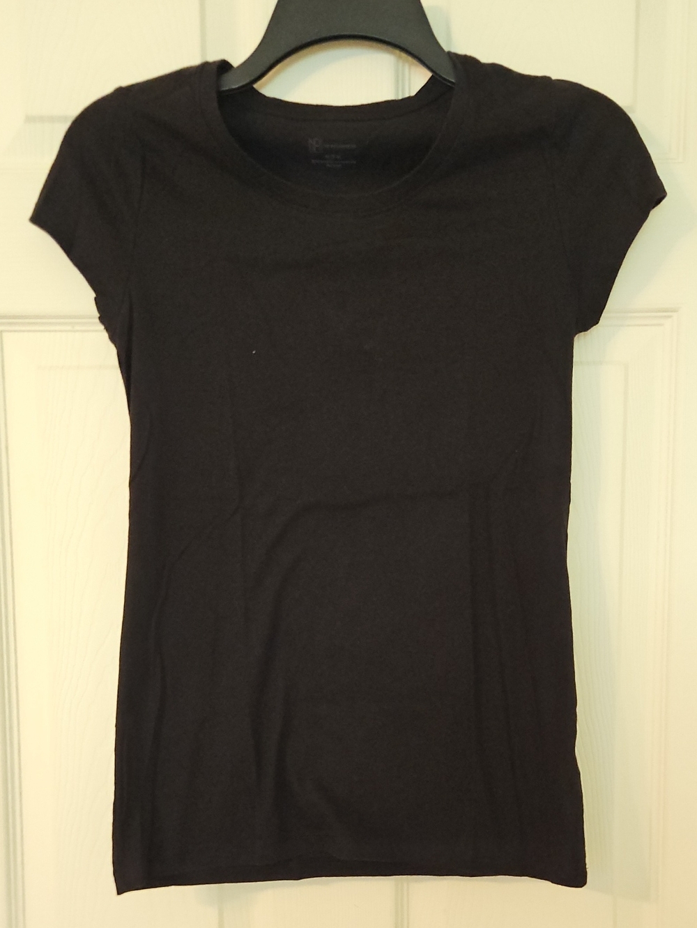 NOBO Black Short Sleeve Slim Crewneck Tee